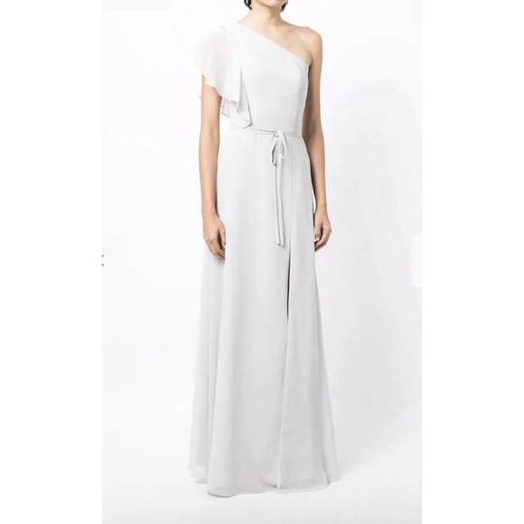 NWT Marchesa Notte Size 12 Bridesmaid Cosenza Gown Dress Chiffon Formal Wedding - Picture 9 of 16